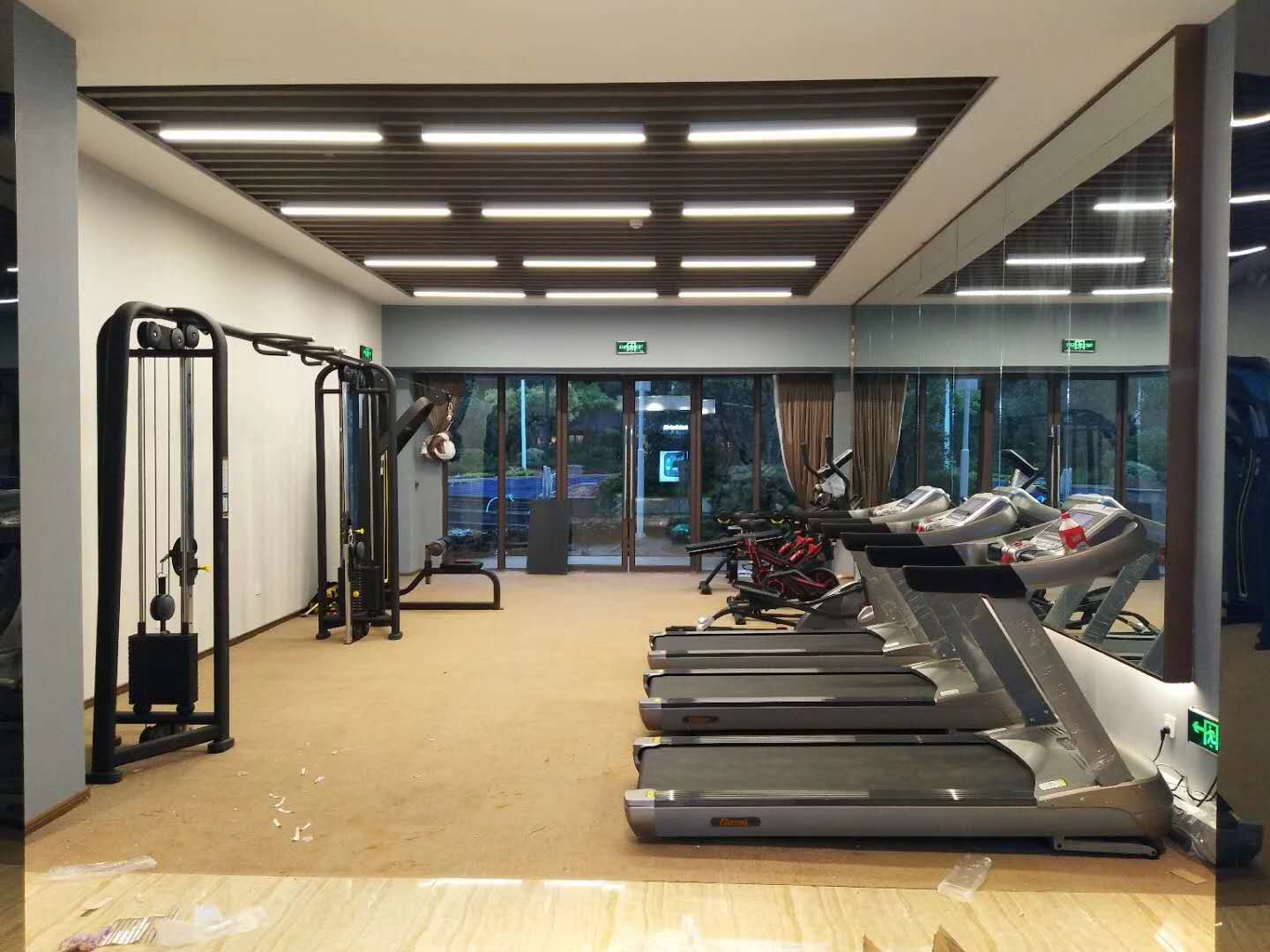 湖南德州陵城區碧桂園健身器材 泡芙视频免费观看网地產健身房案例