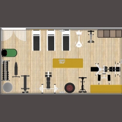 ¥56000-60㎡健身房器材套餐方案