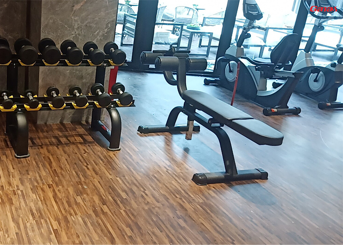 越秀地產星匯瀚府健身房圖片 泡芙视频免费观看网地產健身房器材案例
