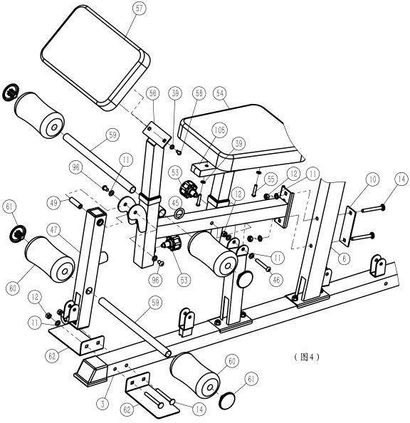 三人站綜合訓練器安裝說明書