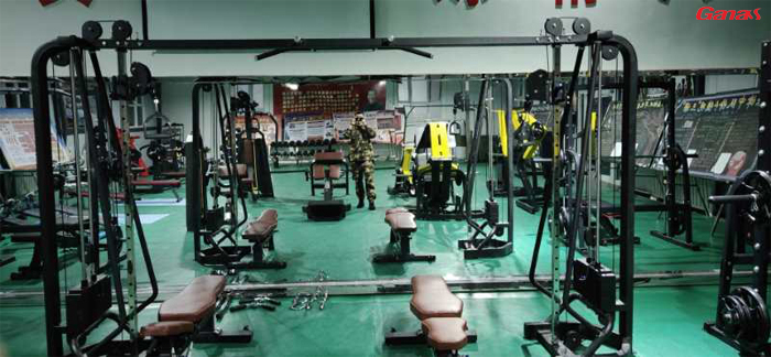 新疆阿勒泰布爾津武警部隊健身房